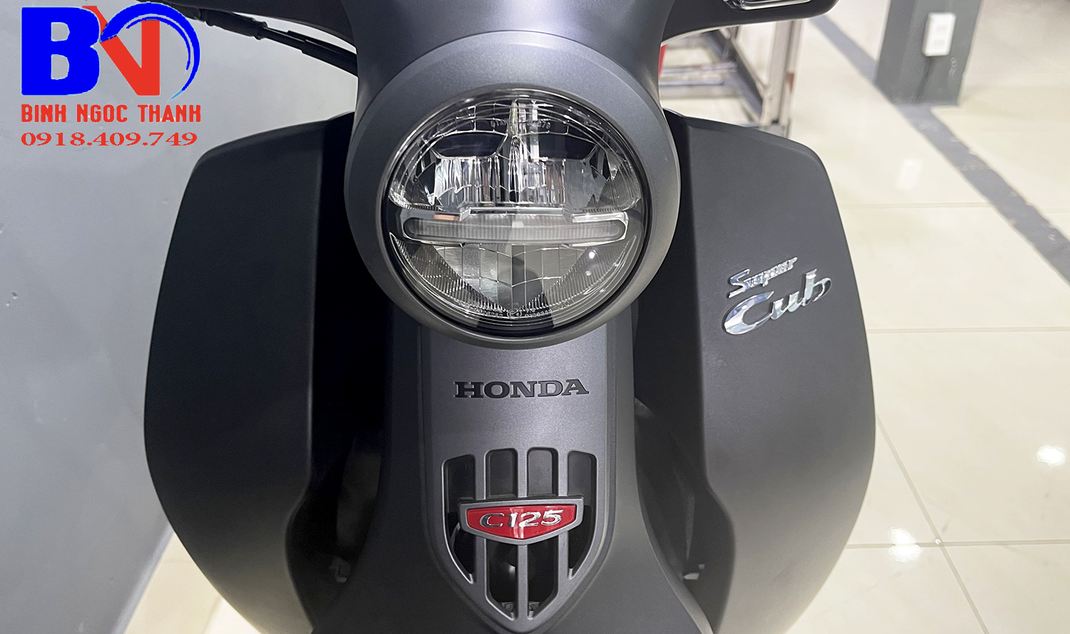 Đèn pha Honda Super Cub C125 2022 đen nhám